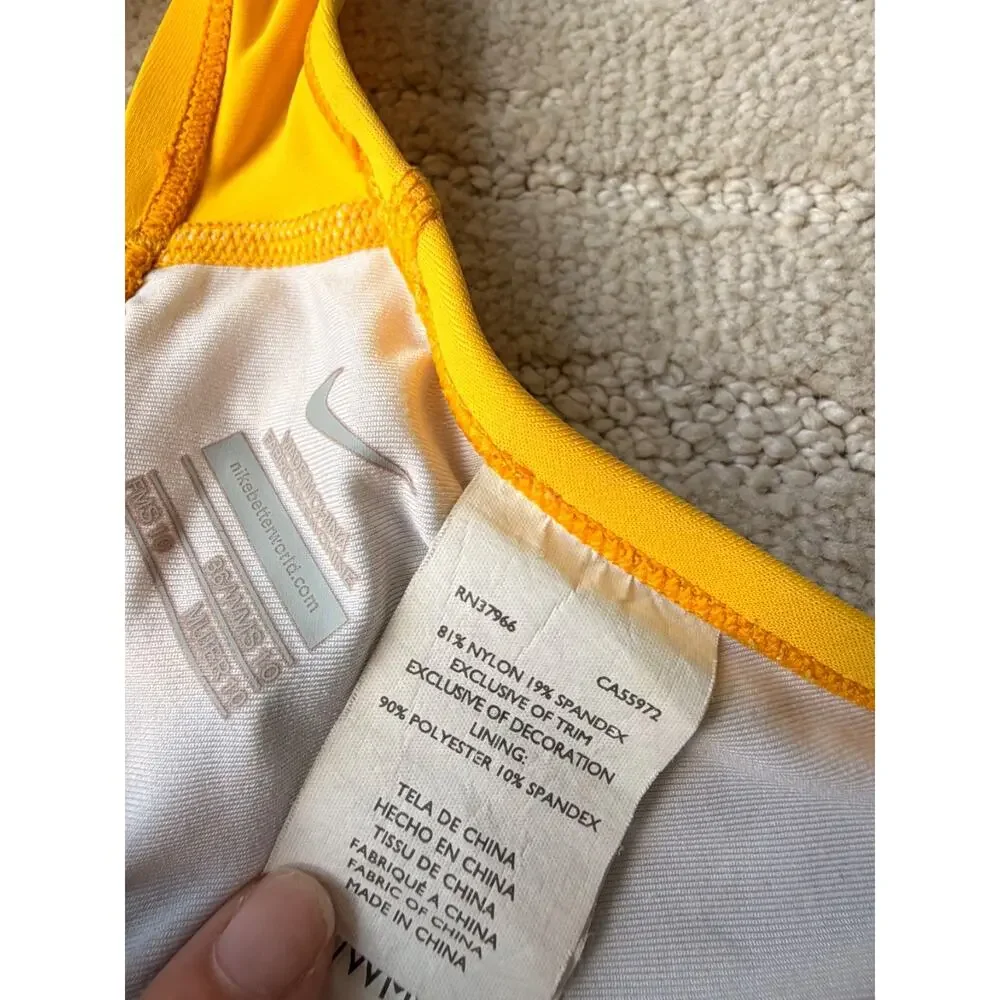 Vtg 90s Nike Swimsuit Womens One Piece Nylon Spandex